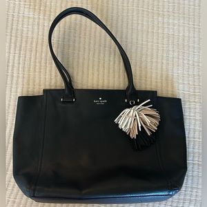 Kate Spade large Tote bag in black with Charms
